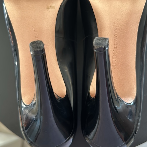 BCBG Black Leather Patent Pumps - Picture 5 of 5
